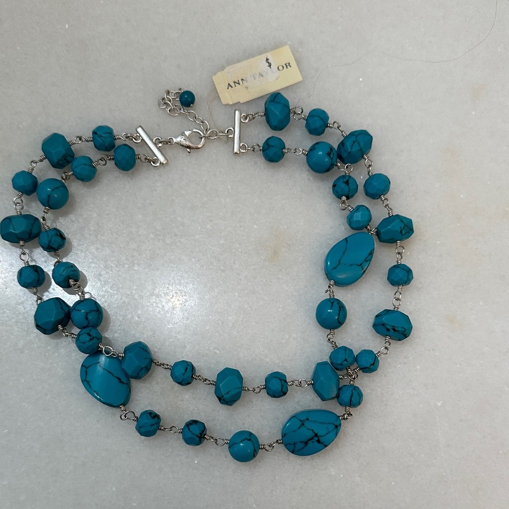 NWT | Ann Taylor Turquoise Gemstone Necklace